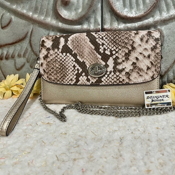 Authentic COACH Exotic Chain Crossbody EUC! # 39026 RARE! - Picture 2 of 11